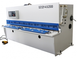 QC12Y-4x2500 hydraulic swing beam shearing machine