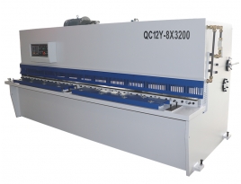 QC12Y-8x3200 hydraulic swing beam shearing machine