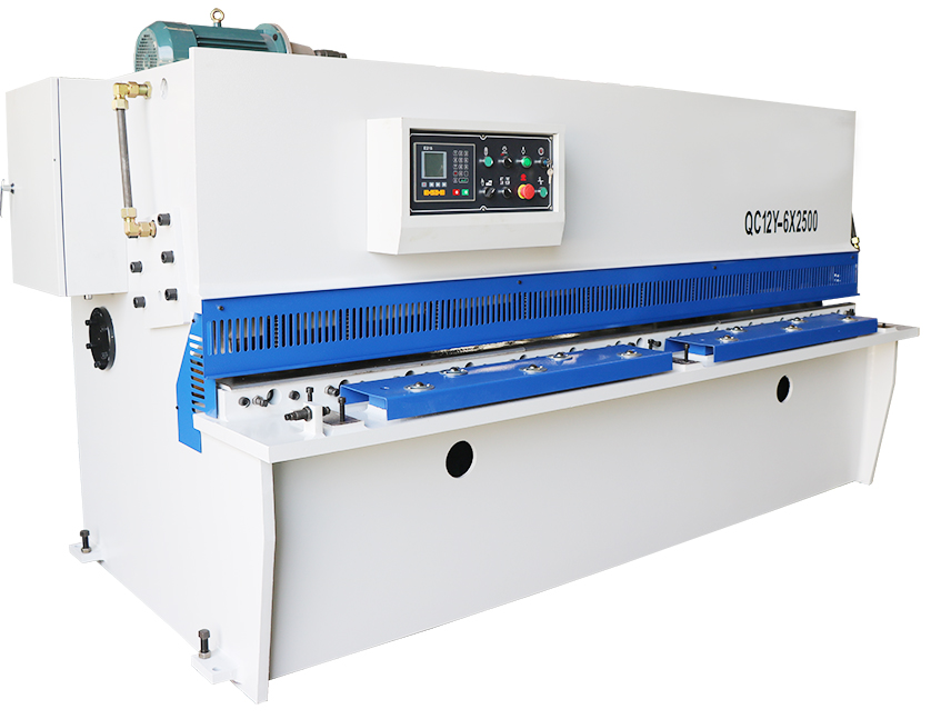QC12Y-6x2500 E21S NC swing beam shearing machine