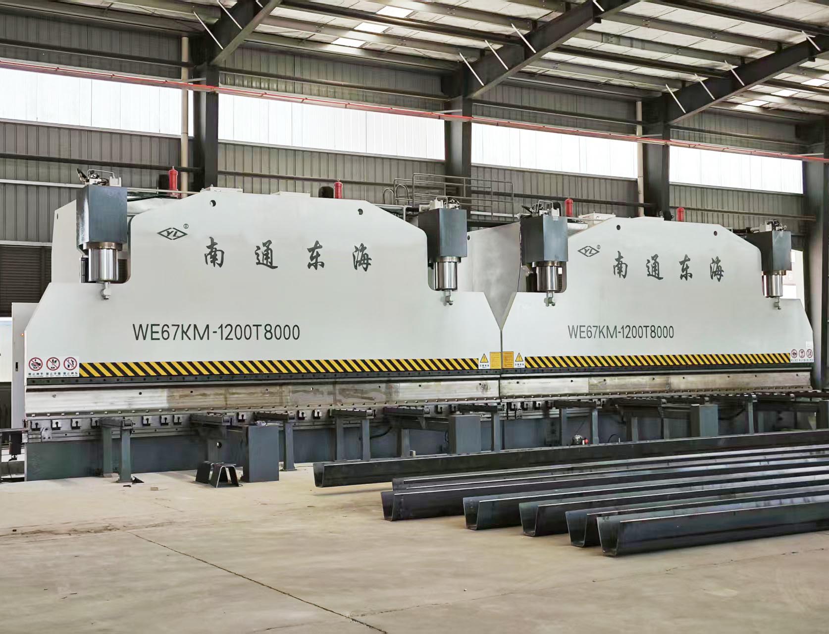 2xWE67KM-1200/8000 CNC press brake in tandem