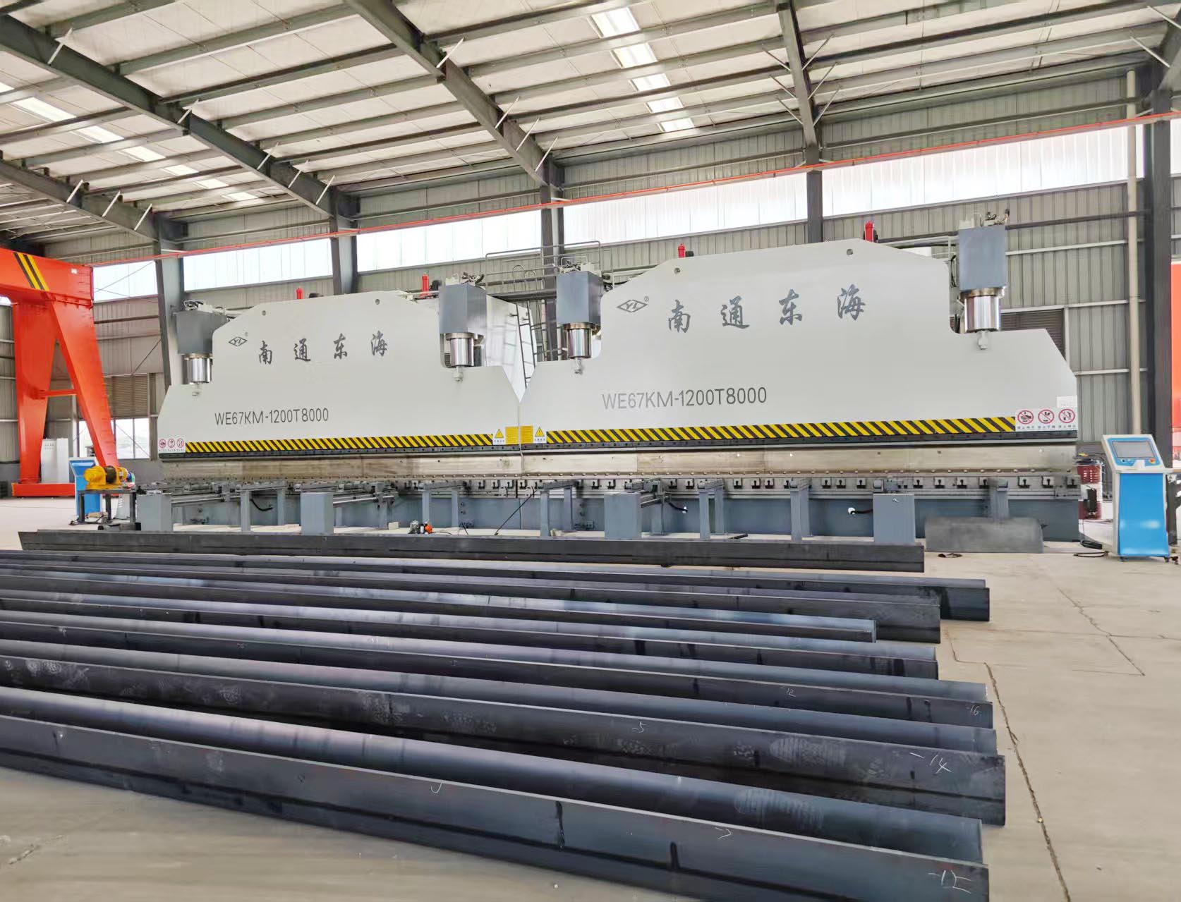 2xWE67KM-1200/8000 CNC press brake in tandem