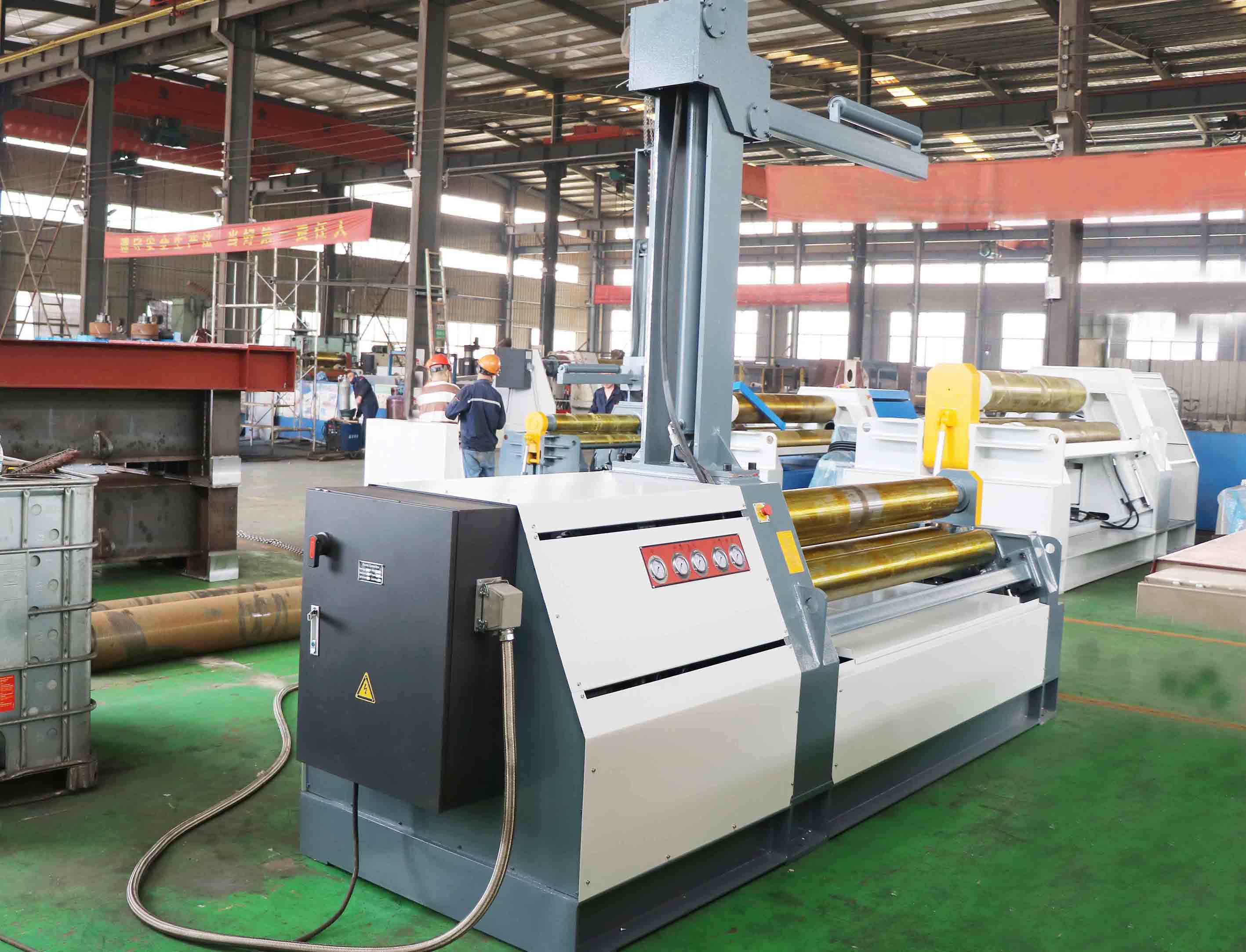 8mm thickness four rollers plate rolling machine