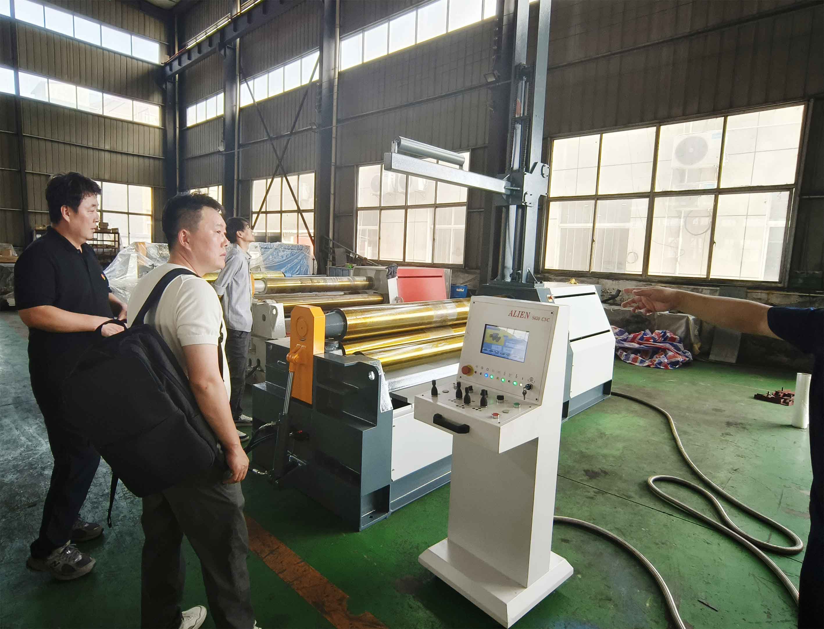 four rollers plate bending machine